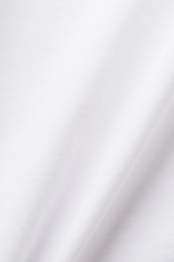 T-shirt à imprimé sur le devant, 100 % coton, WHITE, detail image number 6