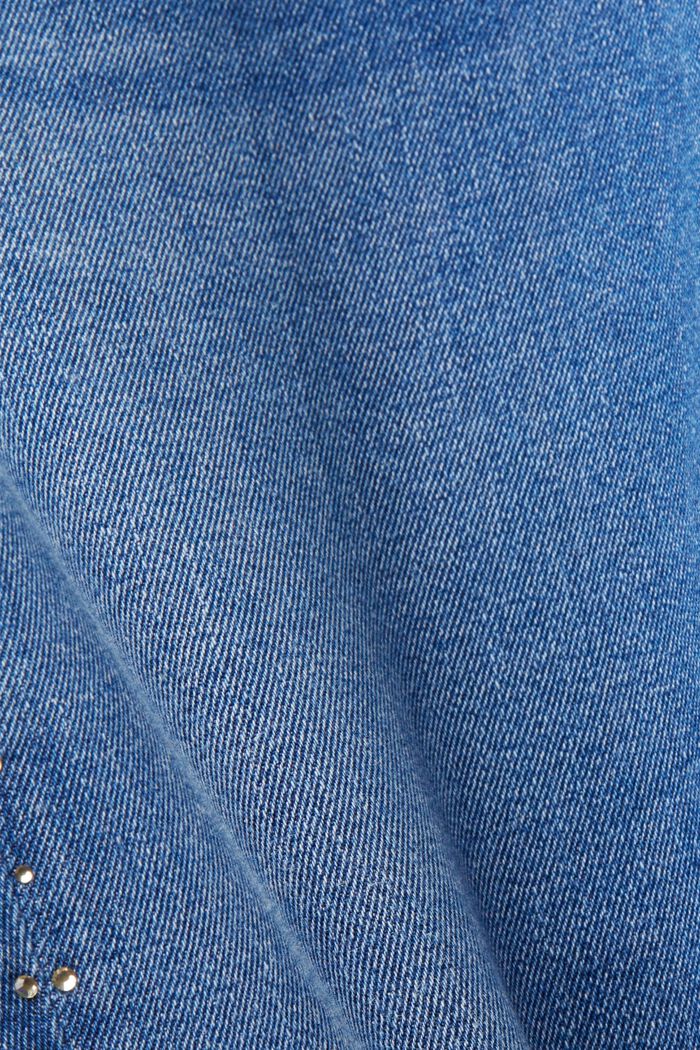 Jean skinny ornementé à taille mi-haute, BLUE MEDIUM WASHED, detail image number 6