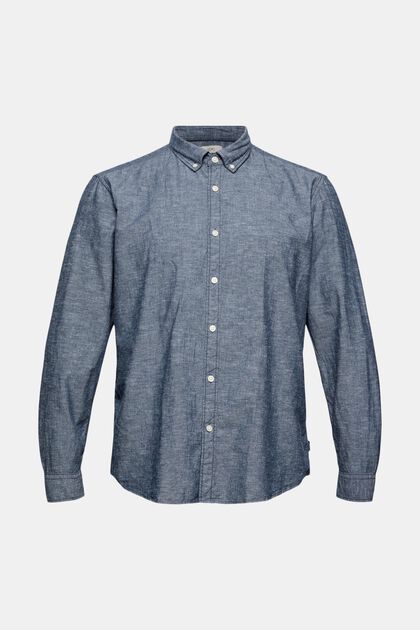 Lin et coton biologique : la chemise à col boutonné