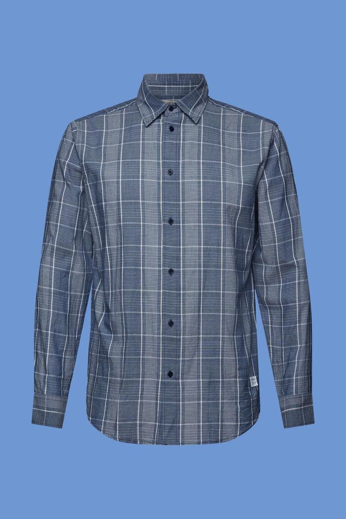 Chemise à carreaux légère, 100 % coton, DARK BLUE, detail image number 5