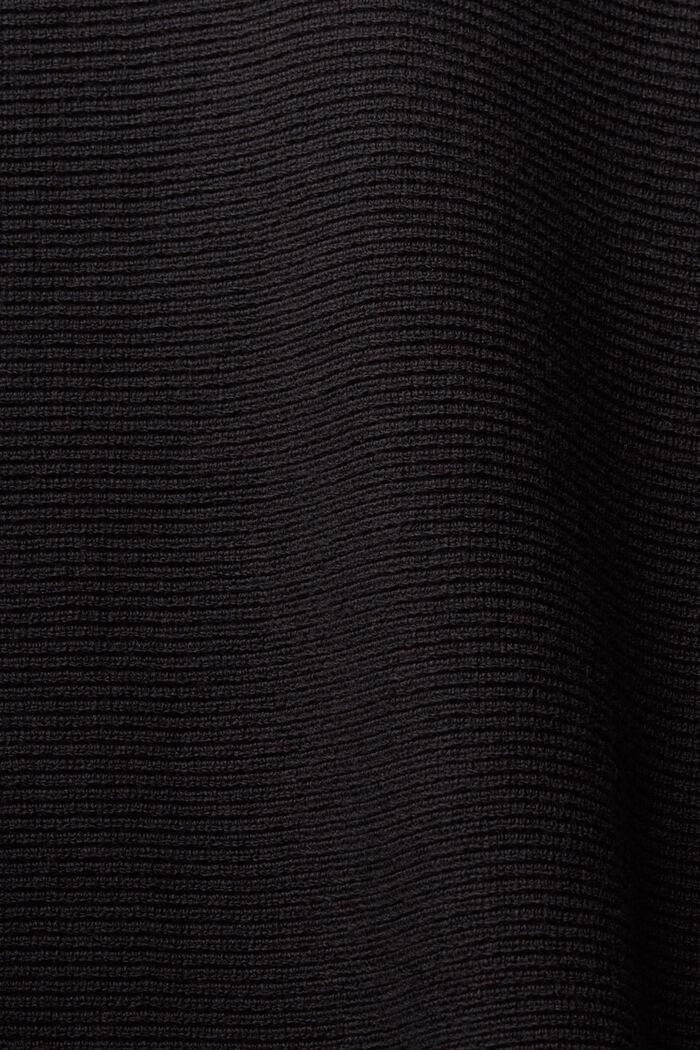 Fledermauspullover mit Rollkragen, BLACK, detail image number 1