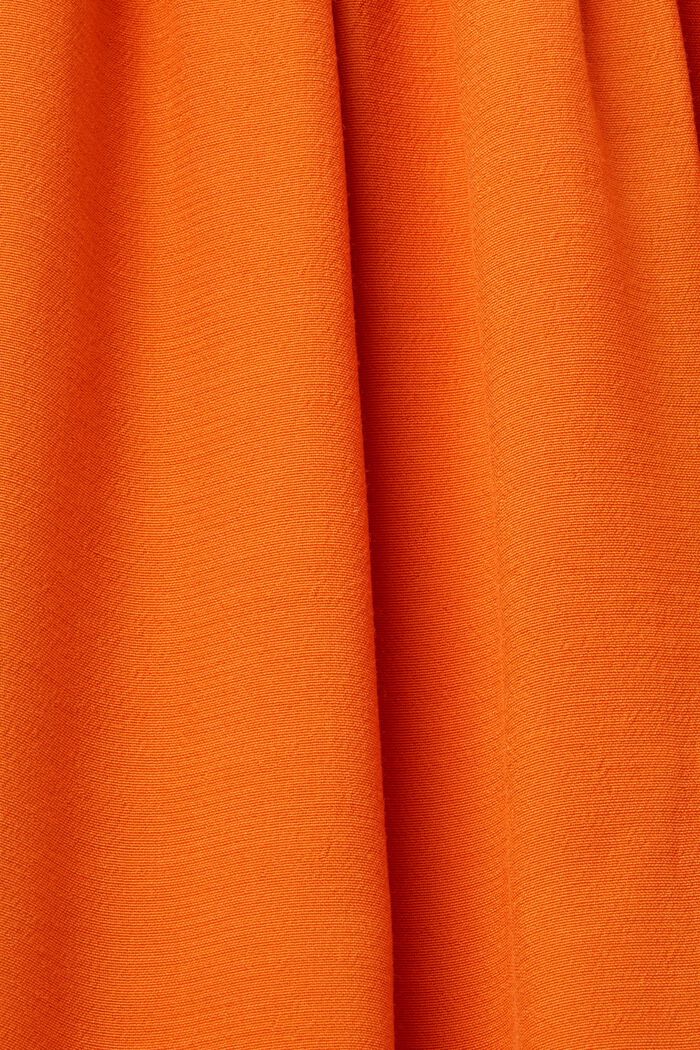 Robe à bretelles et détail smocké, TENCEL™, ORANGE, detail image number 5