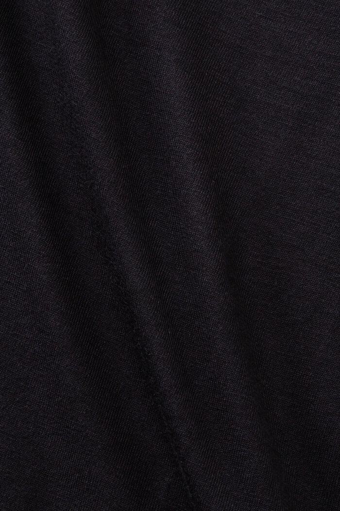 Haut à manches longues et col bénitier en jersey, BLACK, detail image number 5