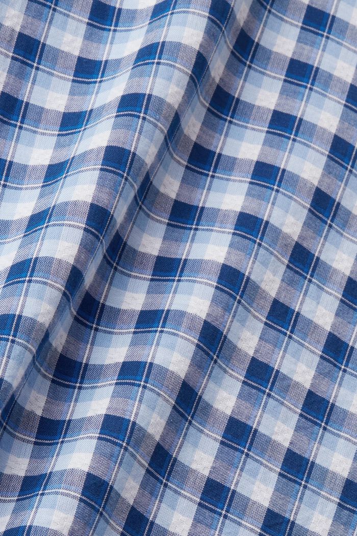Kariertes Hemd aus nachhaltiger Baumwolle, BLUE, detail image number 6