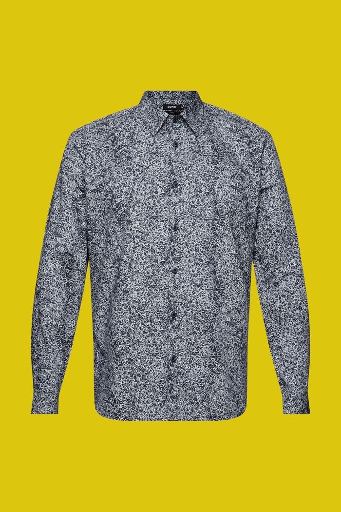 Chemise à motif, 100 % coton, NAVY, detail image number 5