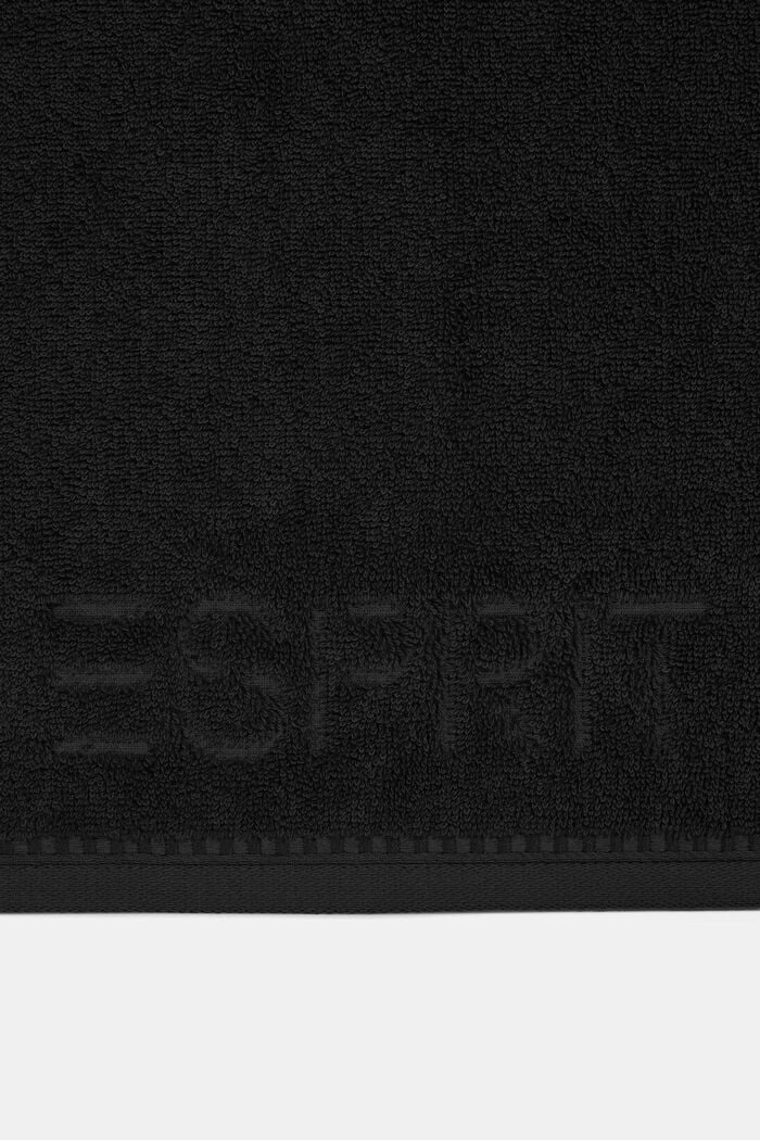 Collection de draps de bain en tissu éponge, BLACK, detail image number 0