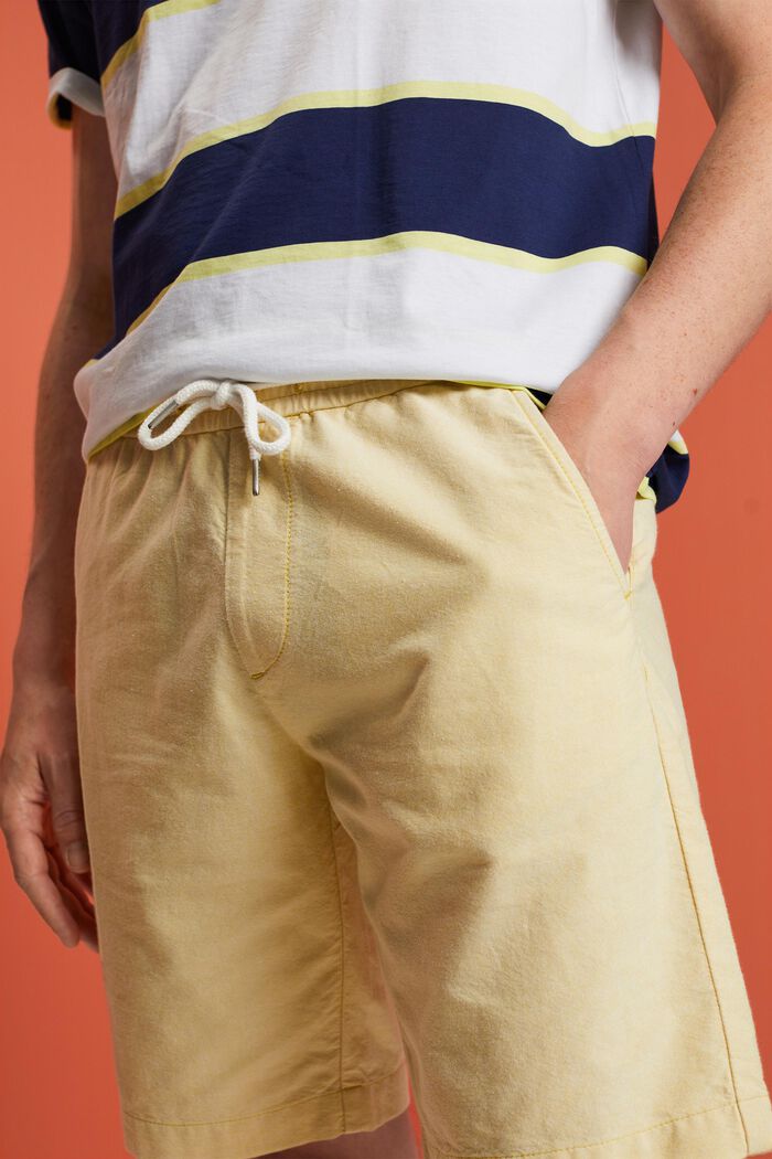 Pull-on-Shorts aus Twill, 100 % Baumwolle, DUSTY YELLOW, detail image number 2