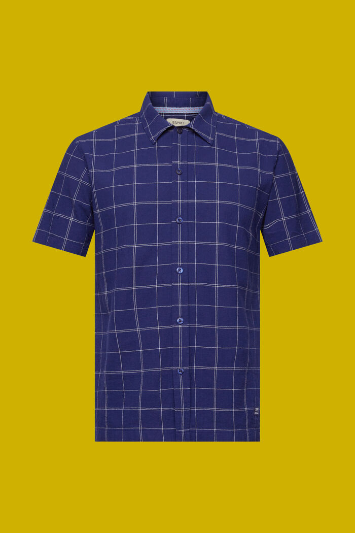 Chemise à manches courtes 100 % coton, DARK BLUE, detail image number 5