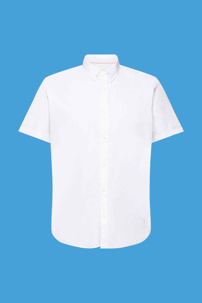 Chemise à col boutonné, WHITE, detail image number 4