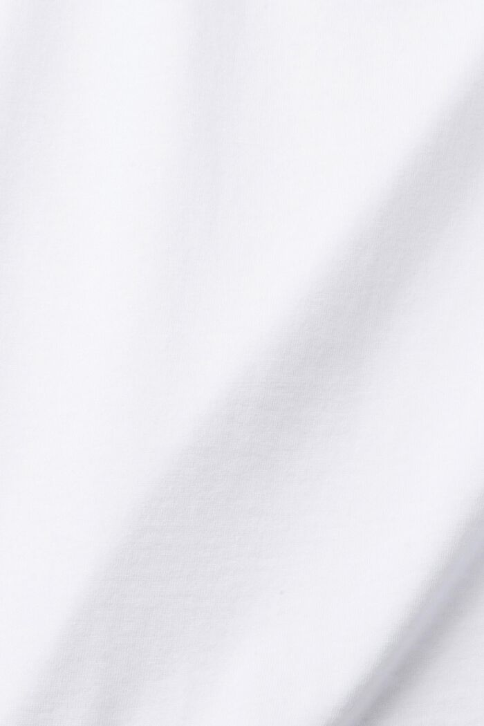 Lot de 2 : t-shirt basique en coton biologique mélangé, WHITE, detail image number 7
