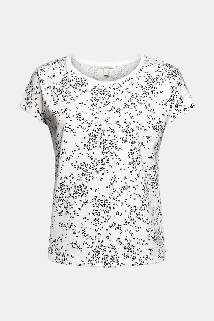 T-shirt à imprimé, 100 % coton, OFF WHITE COLORWAY, overview