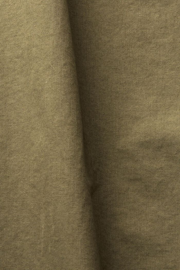 Trench-coat court à boutonnage croisé, KHAKI GREEN, detail image number 4