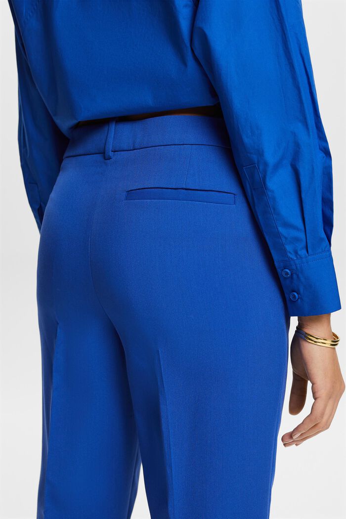 Pantalon taille basse de coupe droite, BRIGHT BLUE, detail image number 4