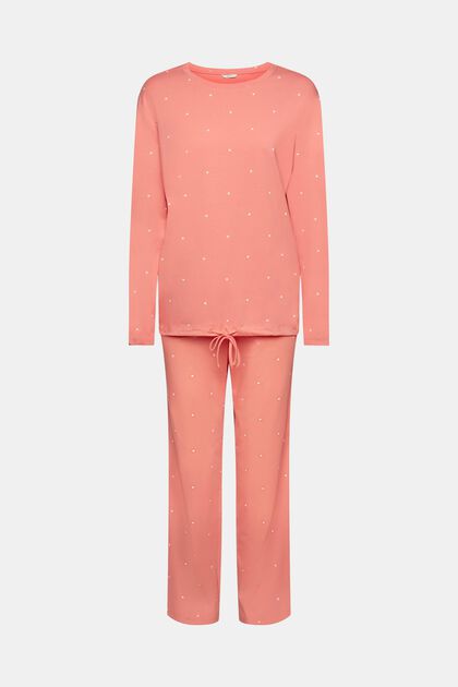 Pyjama en coton à motif all-over