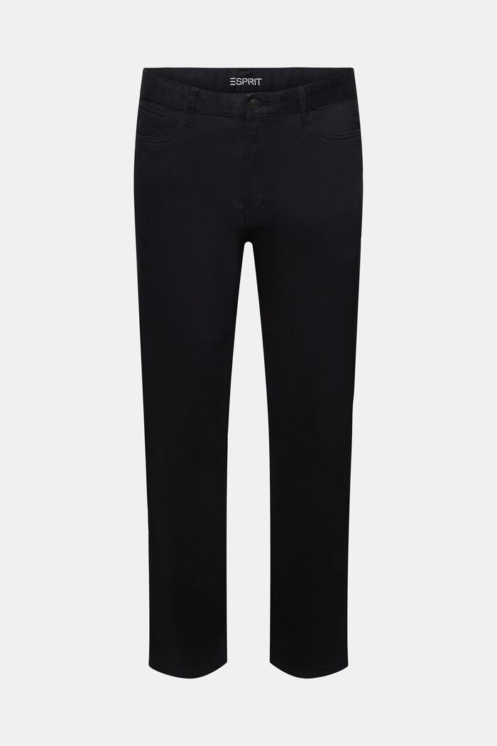 Pantalon droit classique, BLACK, detail image number 7