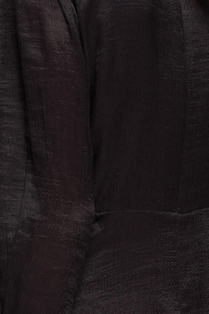 Midikleid mit asymmetrischem Saum, BLACK, detail image number 1
