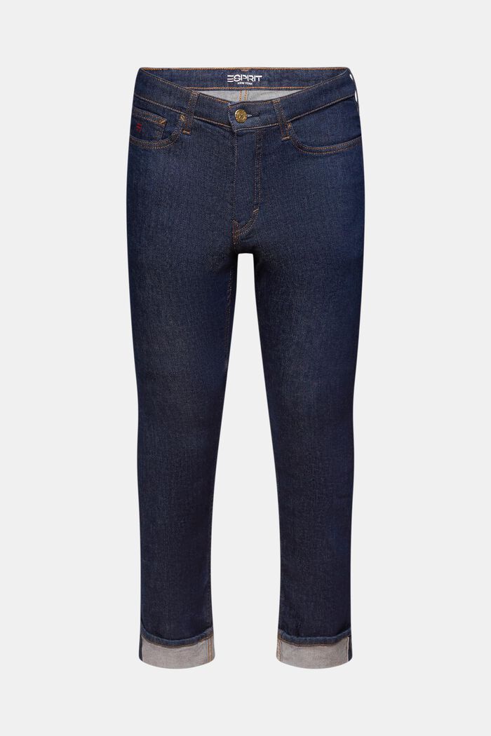 Schmale Selvedge Jeans mit mittelhohem Bund, BLUE RINSE, detail image number 7