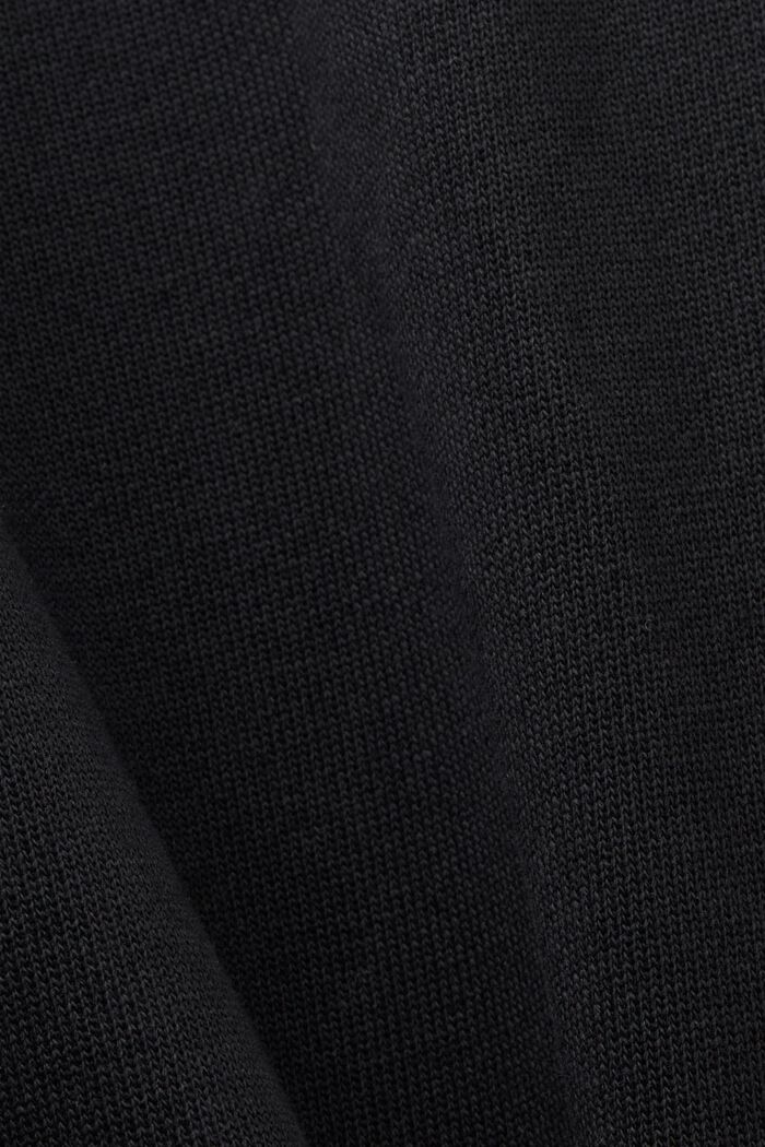 Pantalon de survêtement rayé en coton, BLACK, detail image number 5
