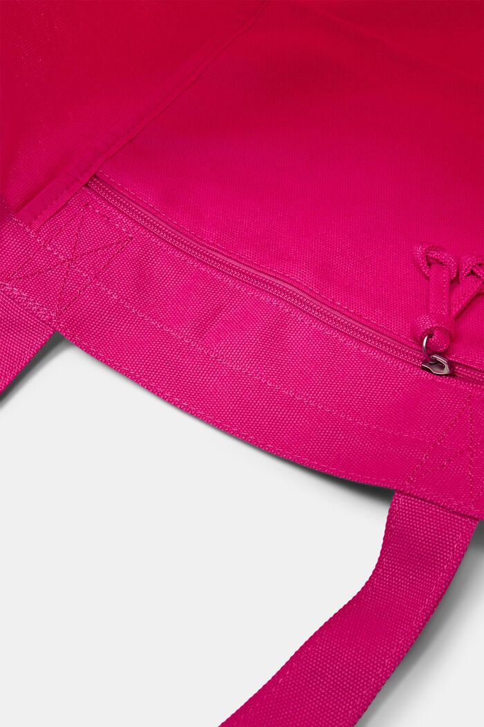 Tote Bag aus Baumwolle mit Logodesign, PINK FUCHSIA, detail image number 3