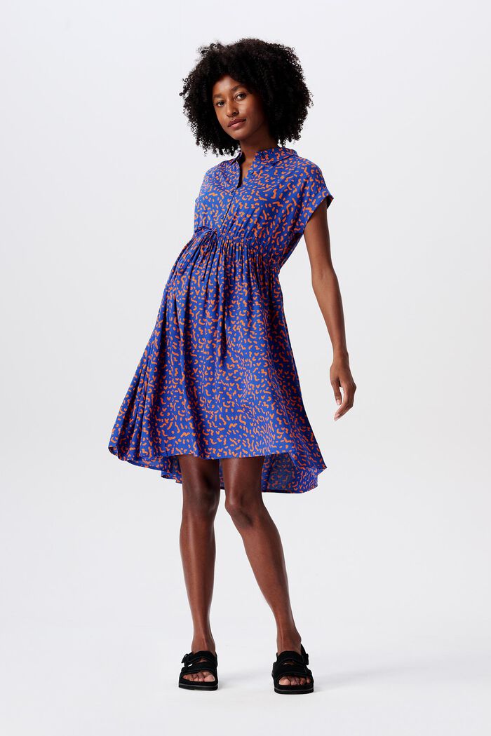 MATERNITY Kleid mit Print, ELECTRIC BLUE, detail image number 0