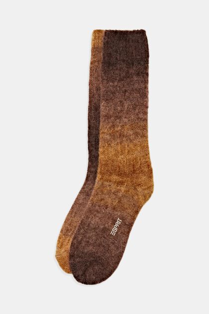 Boot-Socken aus Materialmix mit Wolle und Alpaka, MOULINE, overview