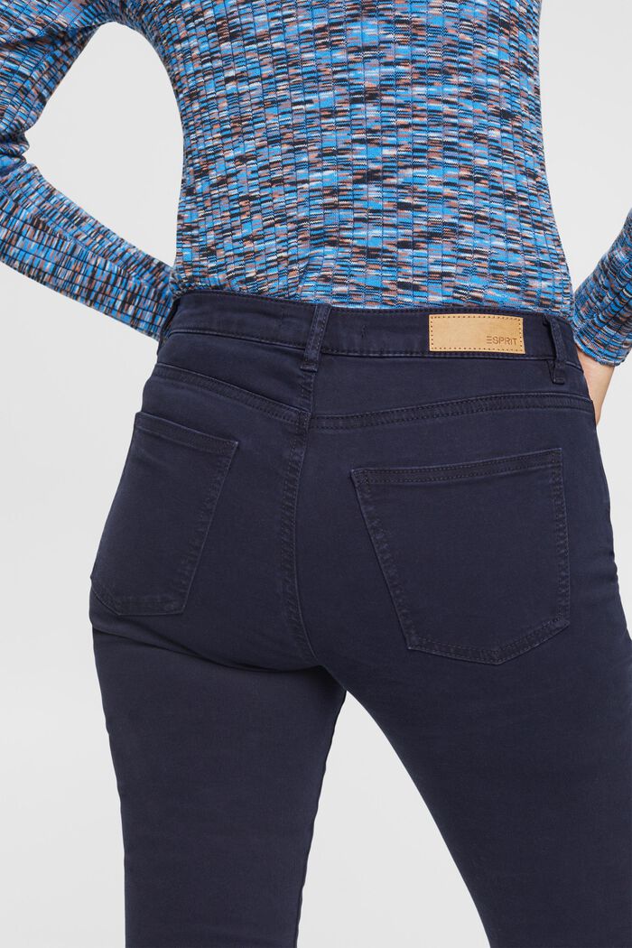 Pantalon taille mi-haute coupe Skinny Fit, NAVY, detail image number 4