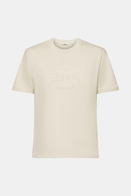 T-Shirt mit Logostickerei, Bio-Baumwolle