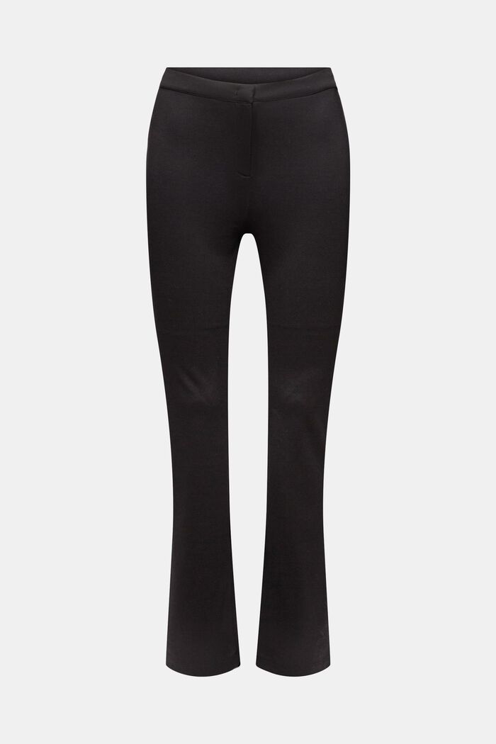 Pantalon en matière Punto à base zippée, BLACK, detail image number 6
