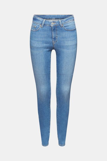 Jean Skinny en coton durable, BLUE LIGHT WASHED, overview