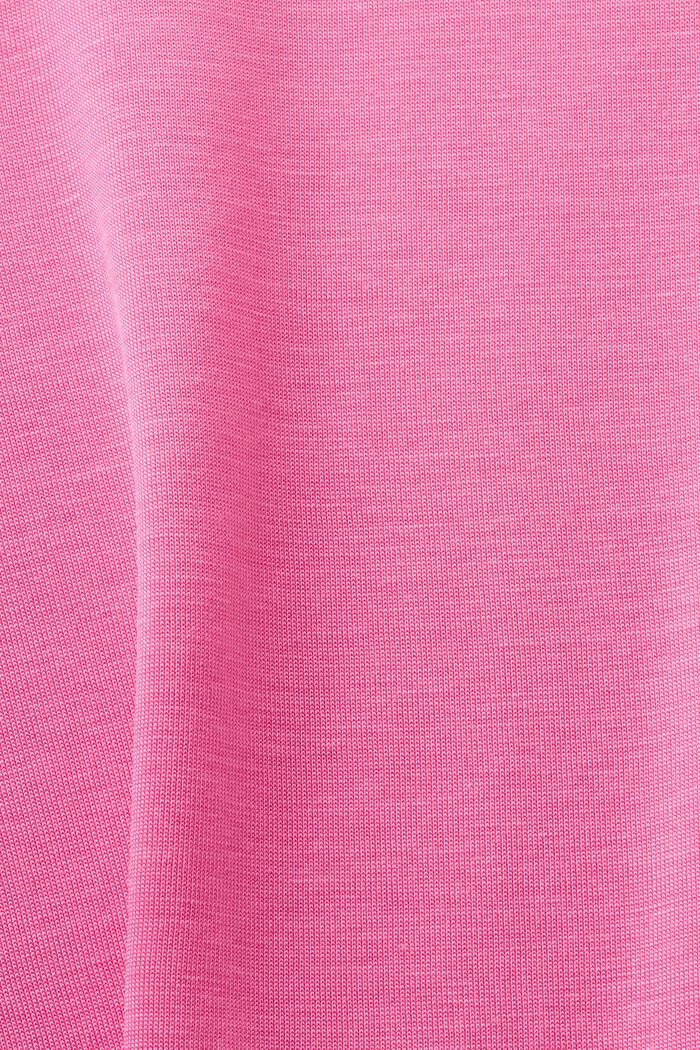 Haut à manches longues et col cheminée en jersey, PINK FUCHSIA, detail image number 5
