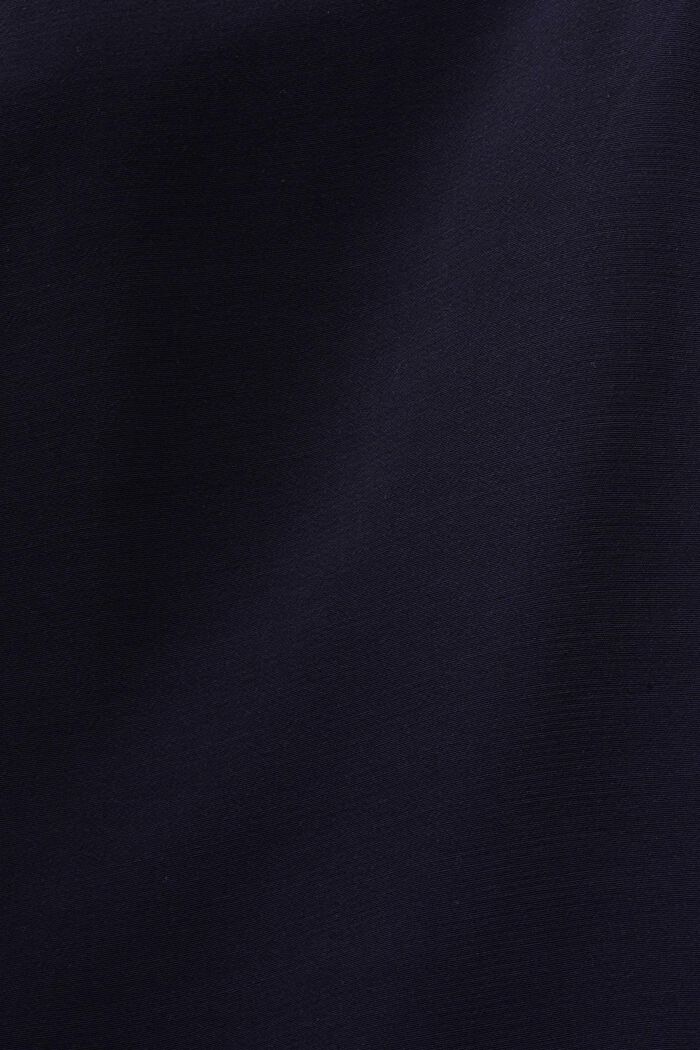 Ärmellose Bluse mit Spitzenbesatz, NAVY, detail image number 5