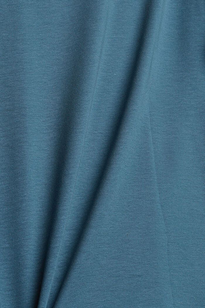 En TENCEL™ : le t-shirt à manches longues à dentelle, PETROL BLUE, detail image number 4