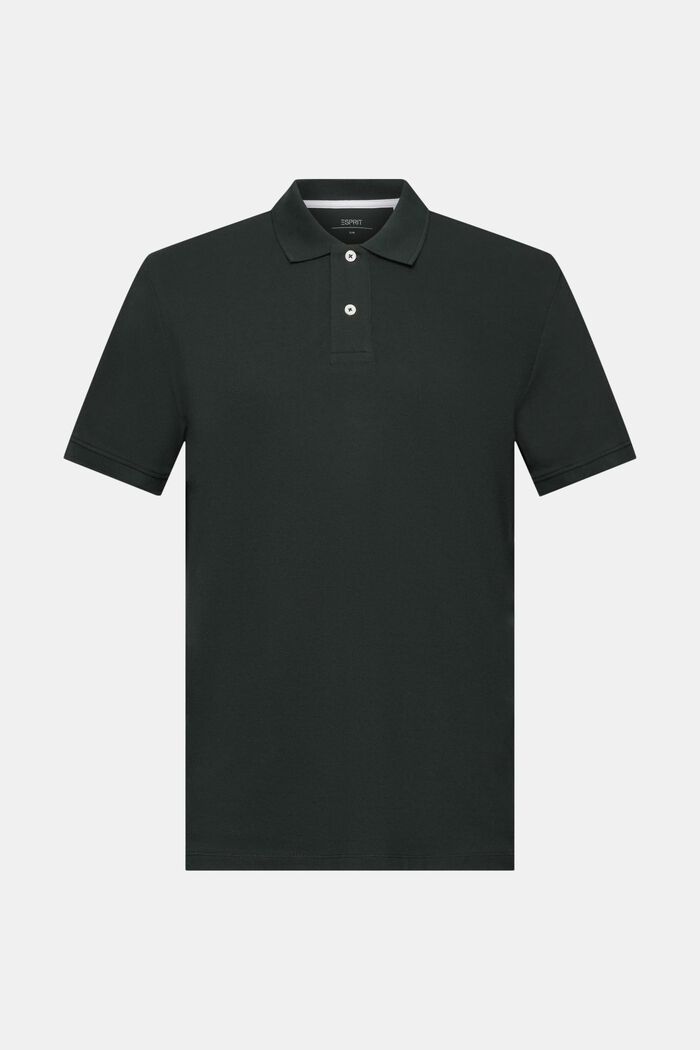 Slim Fit Poloshirt, DARK TEAL GREEN, detail image number 6