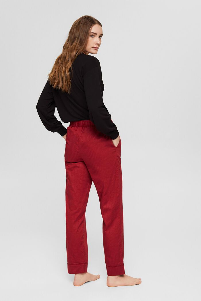 Pantalon de pyjama 100 % coton, CHERRY RED, detail image number 3
