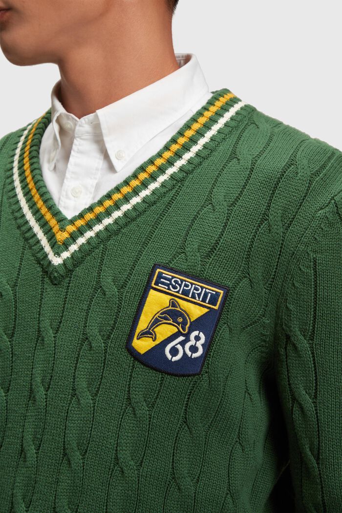 Sweaters, EMERALD GREEN, detail image number 2