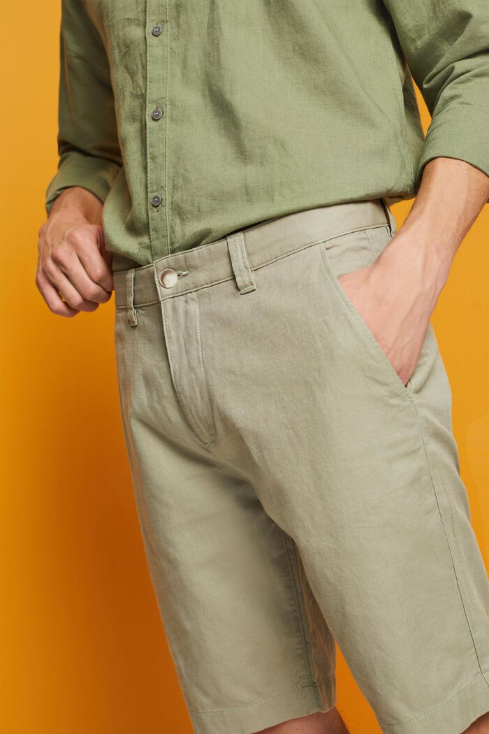 Shorts im Chino-Stil, LIGHT GREEN, detail image number 2