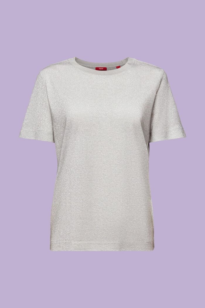 T-shirt à effet lamé, SILVER, detail image number 7