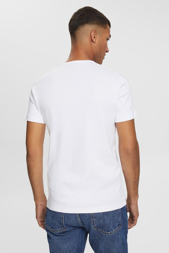 T-shirt en jersey de coupe Slim Fit, WHITE, detail image number 3