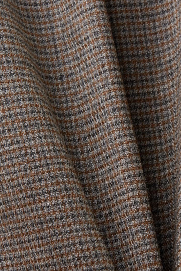 Wollhose mit Hahnentrittmuster, BROWN GREY, detail image number 6