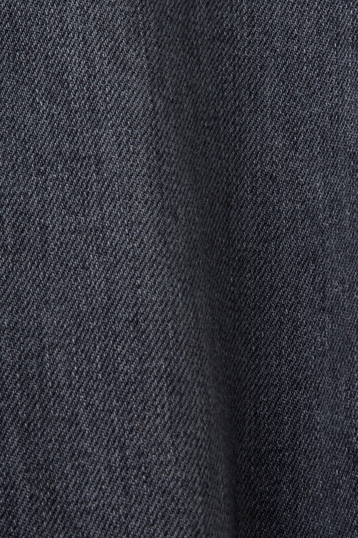 Jean taille haute à jambes larges, BLACK MEDIUM WASHED, detail image number 6