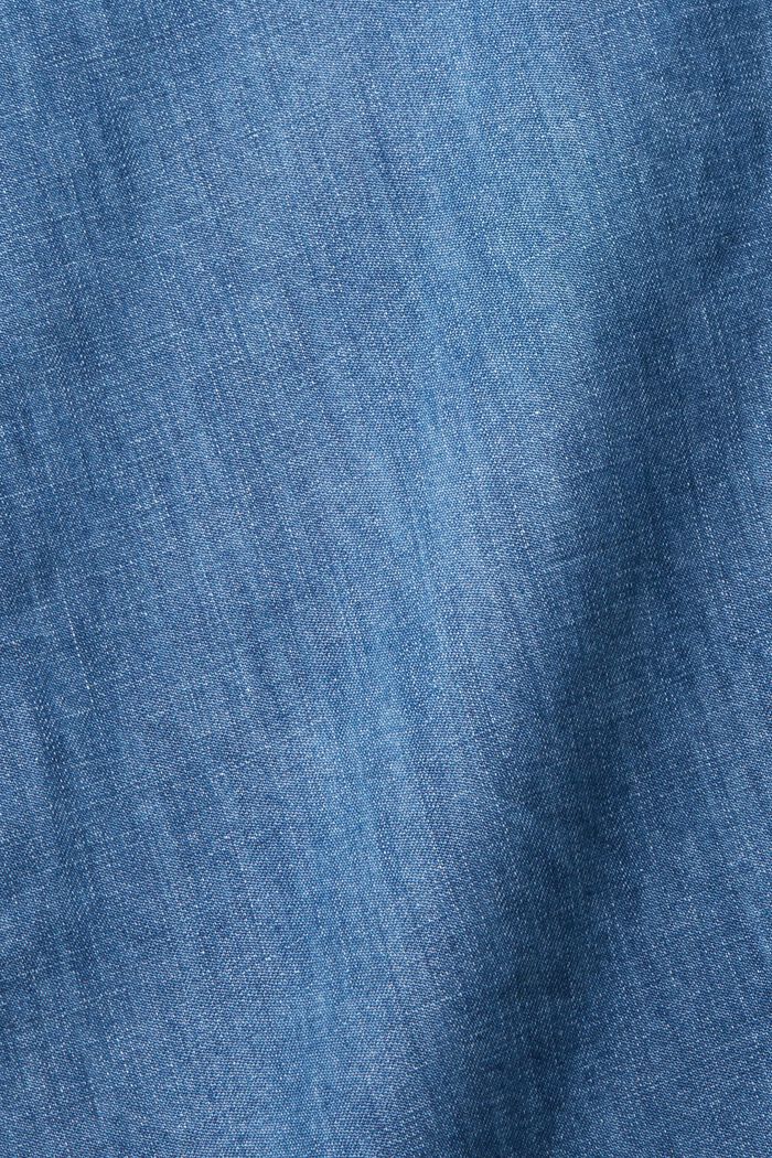 Mit Hanf: Bluse aus Denim, BLUE MEDIUM WASHED, detail image number 6