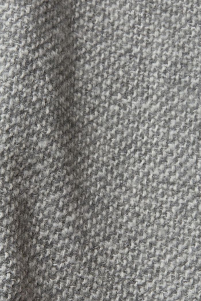 Zweifarbiger Mantel aus Wollmix, LIGHT GREY, detail image number 4