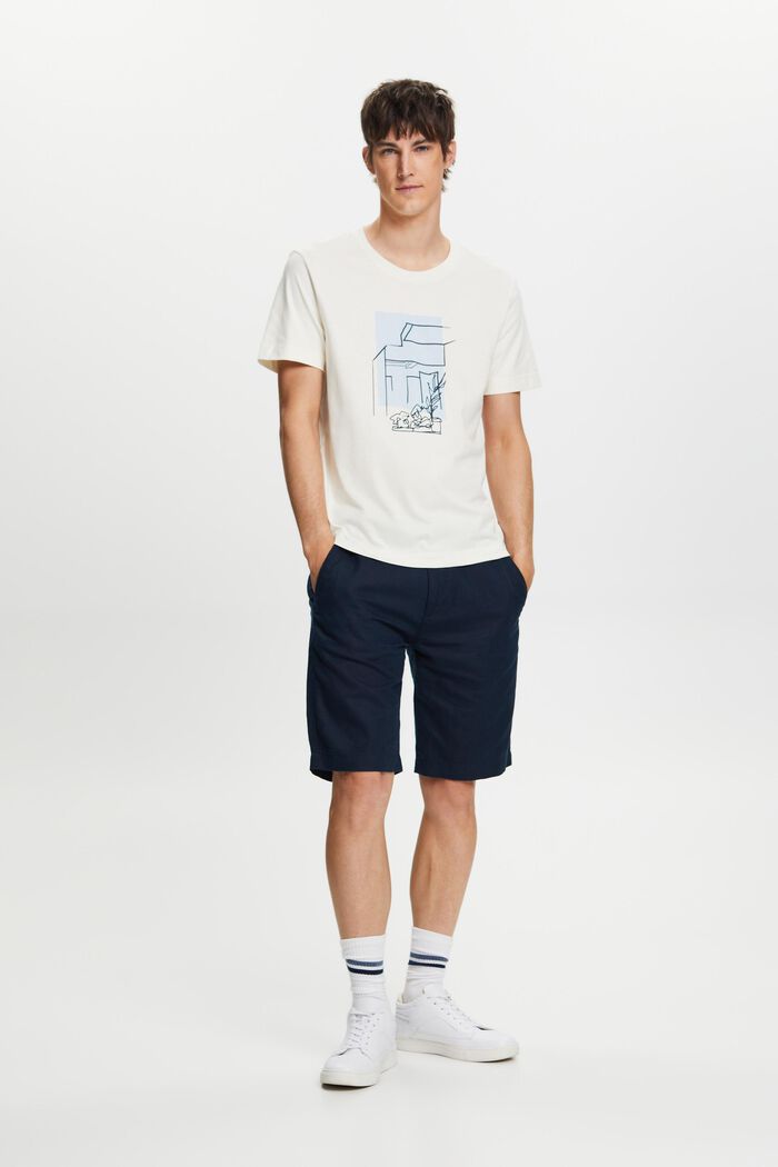 T-shirt à imprimé sur le devant, 100 % coton, ICE, detail image number 4