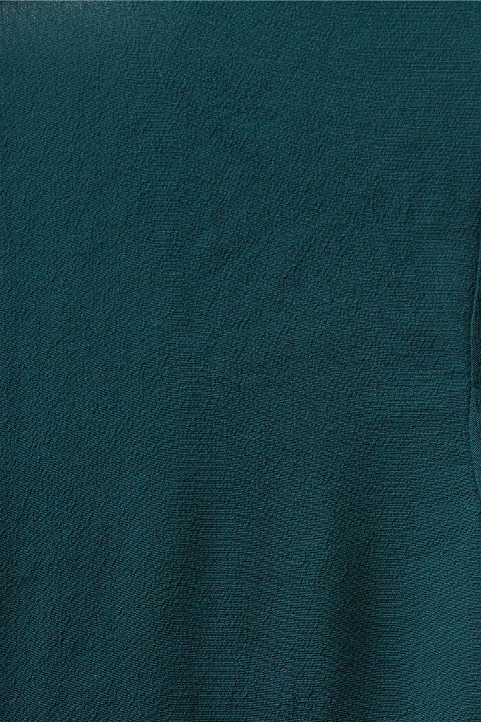 Chiffon-Minikleid in Crinkle-Optik, EMERALD GREEN, detail image number 5