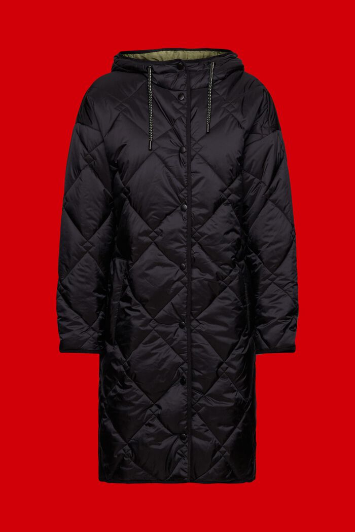 Manteau matelassé à capuche, BLACK, detail image number 5
