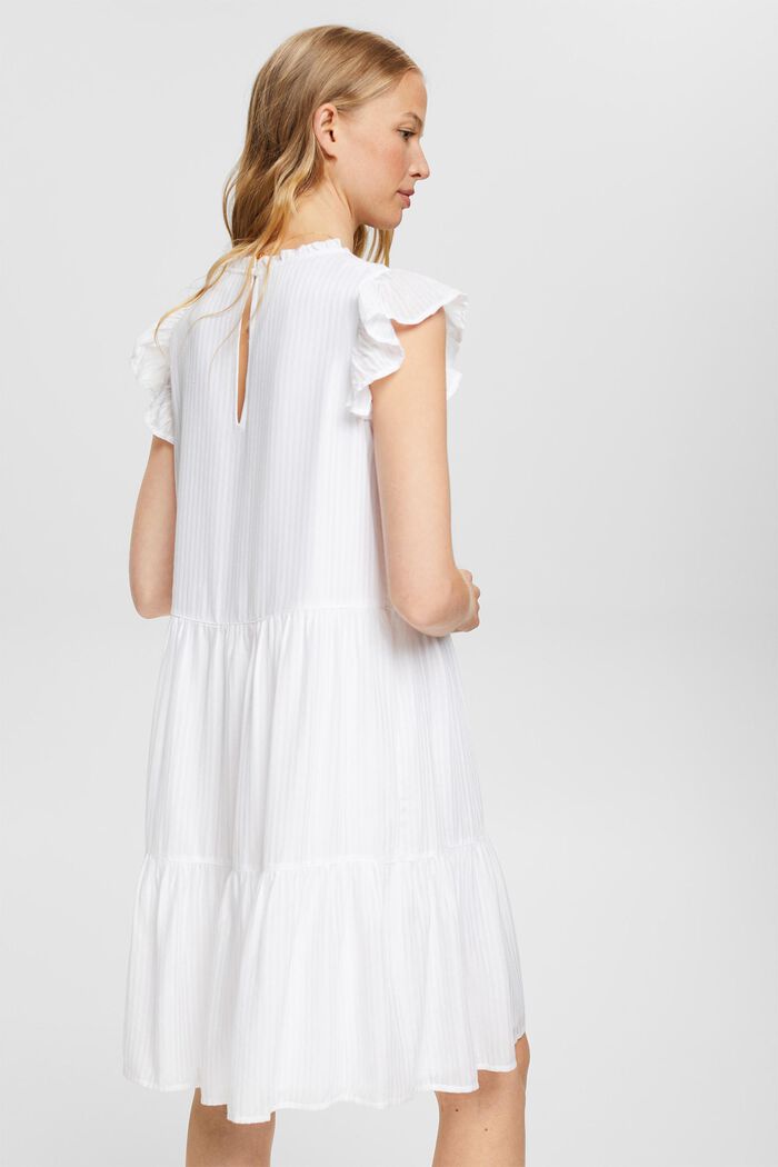 Kleid mit zarten Streifen, WHITE, detail image number 2