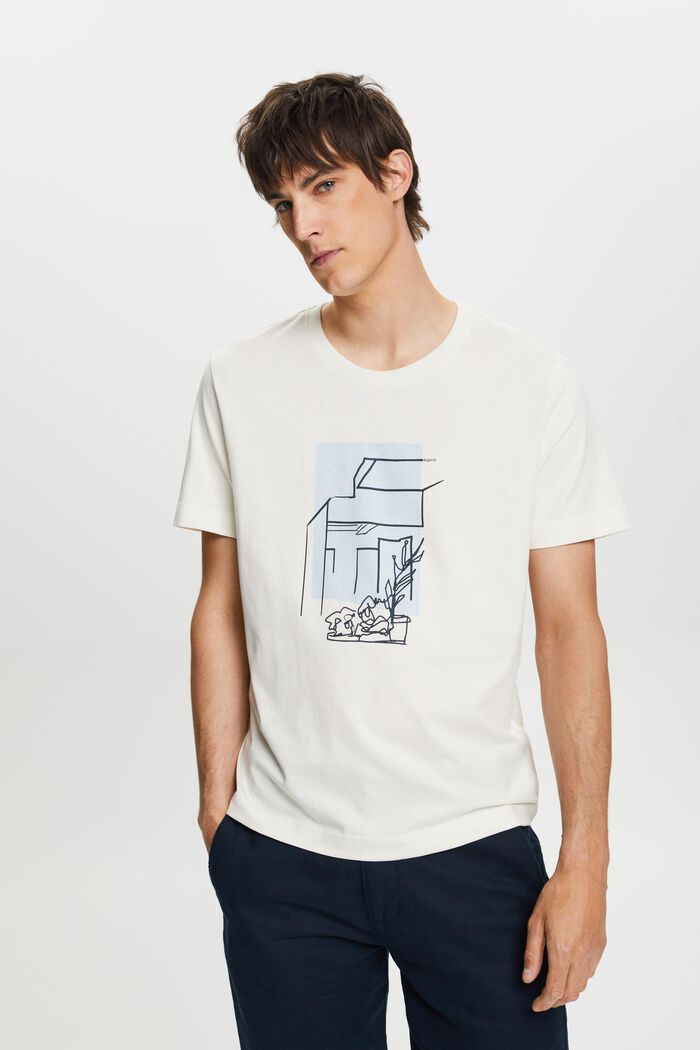 T-shirt à imprimé sur le devant, 100 % coton, ICE, detail image number 0