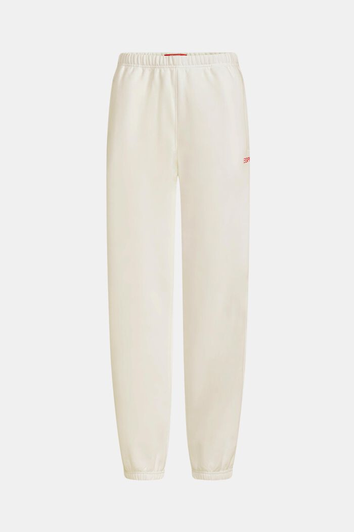Pantalon de jogging unisexe en maille polaire de coton orné d’un logo, OFF WHITE, detail image number 6