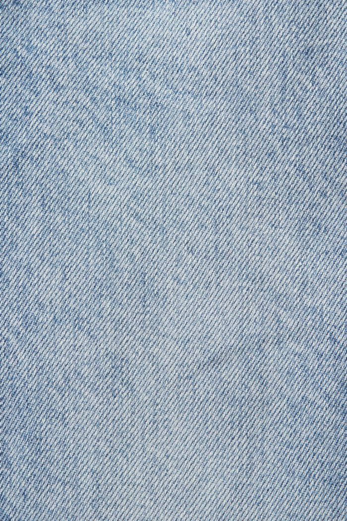 Jean taille haute de style rétro, coupe Slim Fit, BLUE BLEACHED, detail image number 6