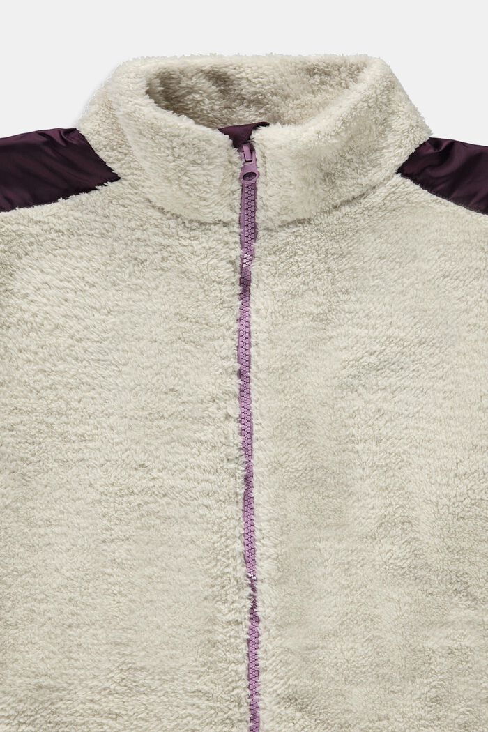 Manteau en maille polaire duveteuse, DUSTY NUDE, detail image number 2